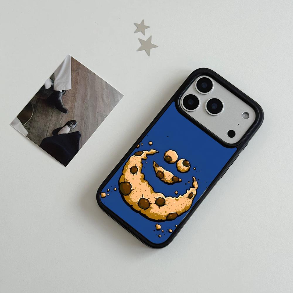 Funny C-Cookie-M-Monster Phone Case For IPhone 17 Air 16 15 14 Plus 13 12 11 Pro Max Dual Tone Hard PC Fashion Protective Cover