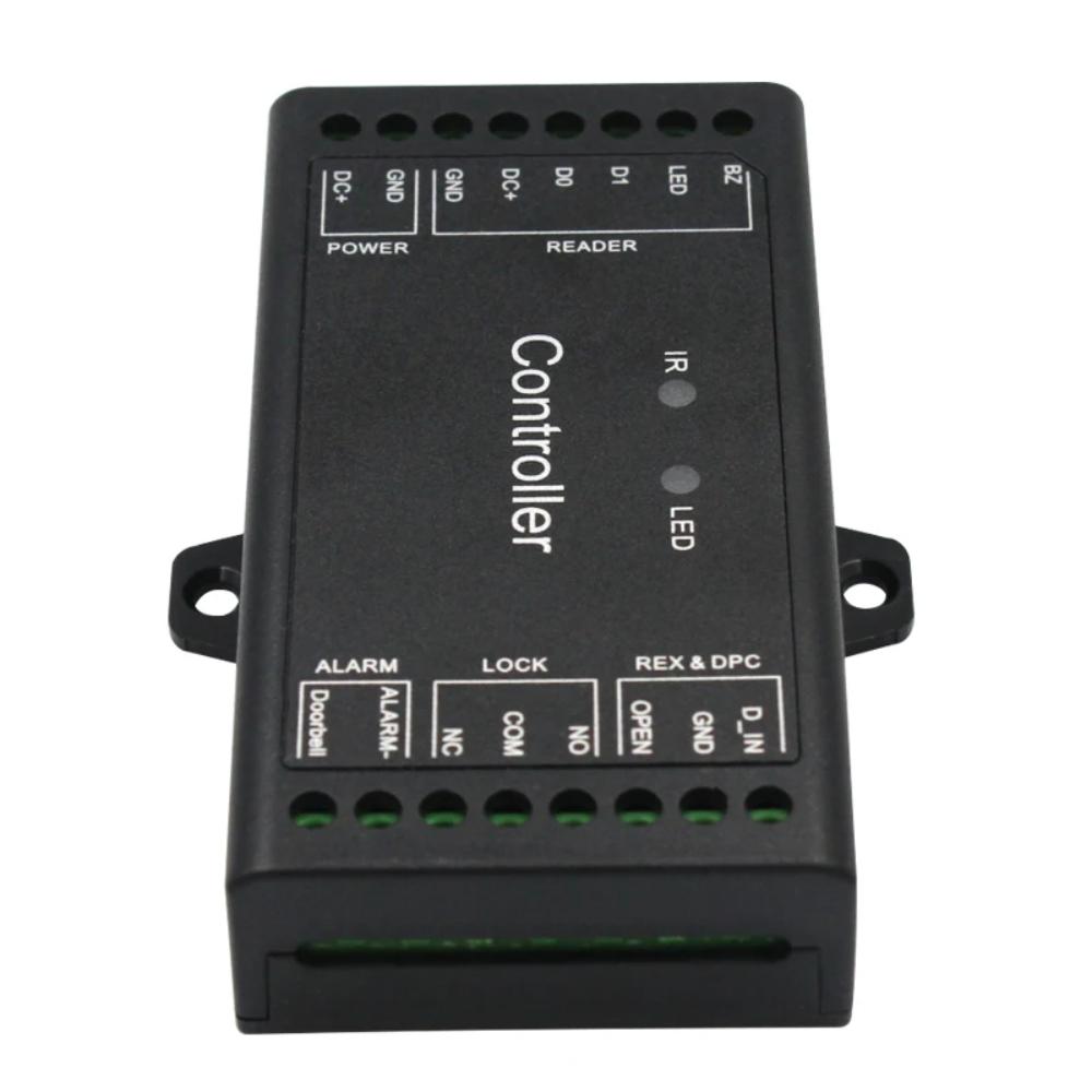 

Миниатюрный пульт дистанционного управления Wi-Fi для одной двери, панель управления доступом, 12 В, Wiegand, 26–44 бит, вход, приложение Tuya, 1000 пользователей чёрный