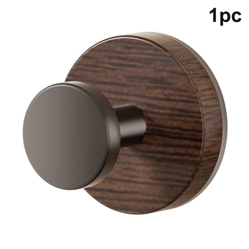 Wood Suction Cup Hooks Walnut Keys Decor Hook Door Back Clothes Towel Hanger Cabinet Drawers Handle Wall-Mounted Storage Rack