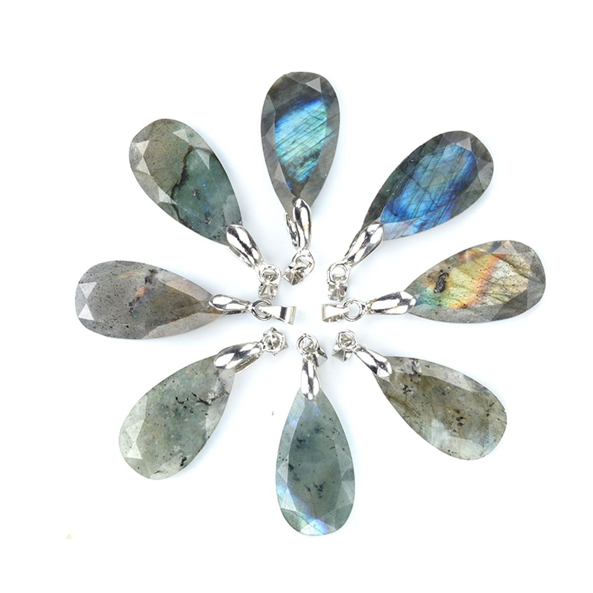 

1 шт. хрустальный кулон граненый натуральный камень в форме капли подвески для изготовления ювелирных изделий DIY ожерелье аксессуары ремесло 25x13 мм 25x13mm