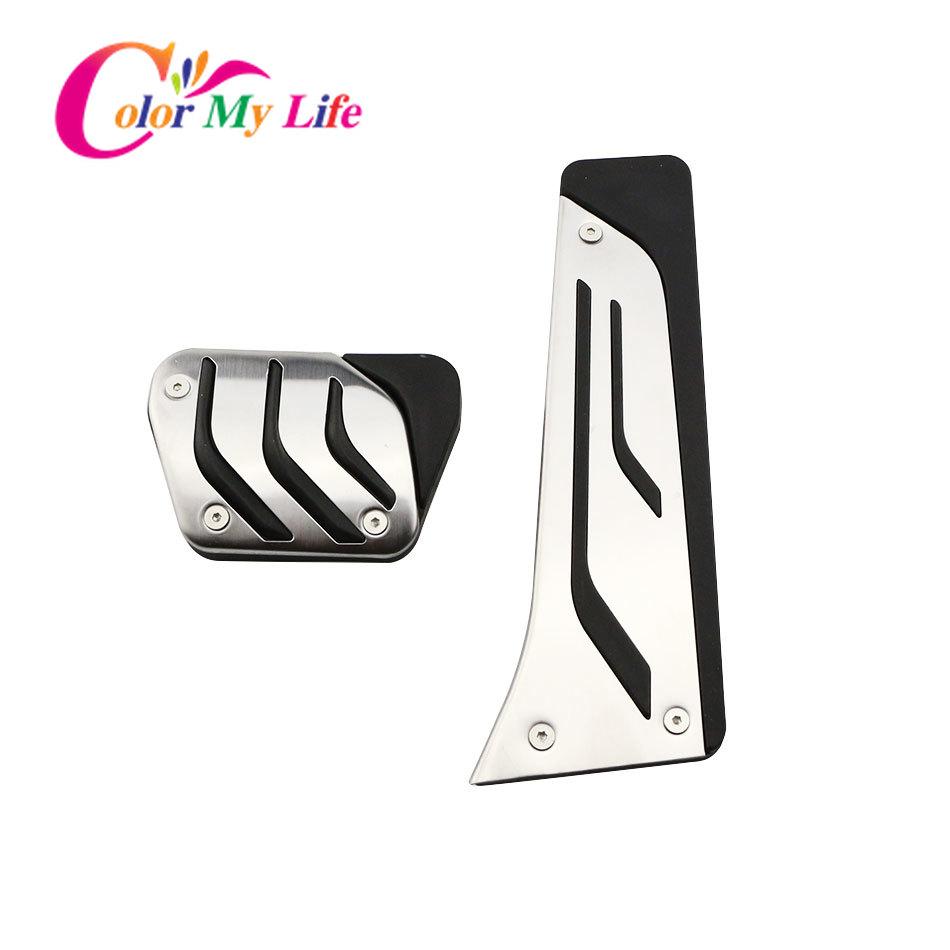 No Drilling LHD Car Pedal Cover for BMW 5 6 7 Series E65 E67 E68 F01 F02 F10 F11 F07 F12 F13 LHD Gas Brake Clutch Rest