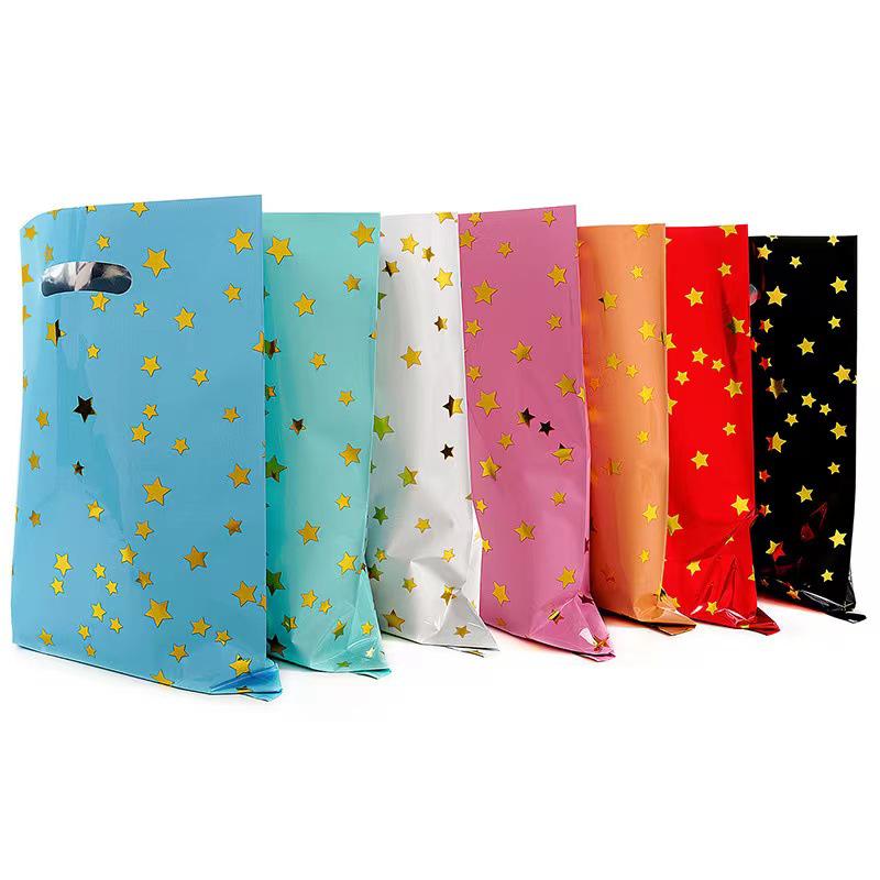Pentagram Solid Color Gift Bags for Weddings, Birthdays, and Parties