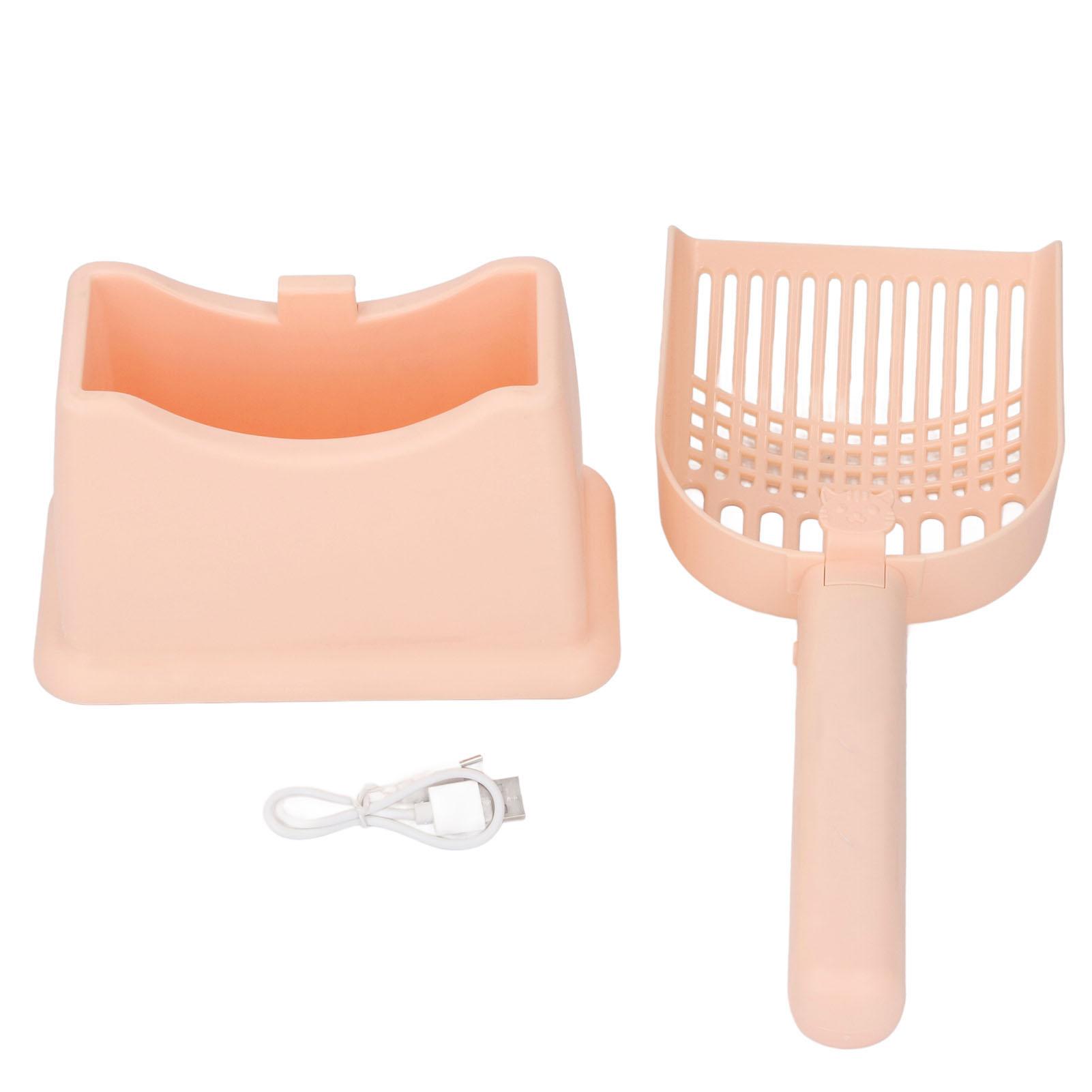 

Электрический совок для кошачьего туалета, мощная вибрация, перезаряжаемый, тихий в работе, портативный, беспроводной, для кошек оранжевый