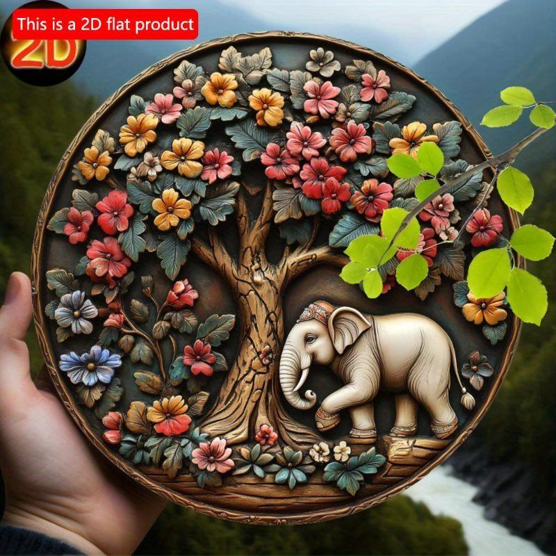 2d Dlat 20*20cm, Charming Wooden Wall Art, Vintage Style, Wooden Decor for Home, Kitchen, Garden, Bedroom, Bar, Bathroom, Parties.