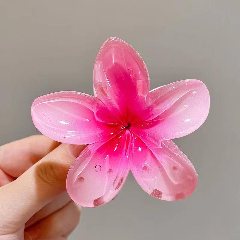 Vintage Damen Mehrfarbige Frangipani Fee Haarspange