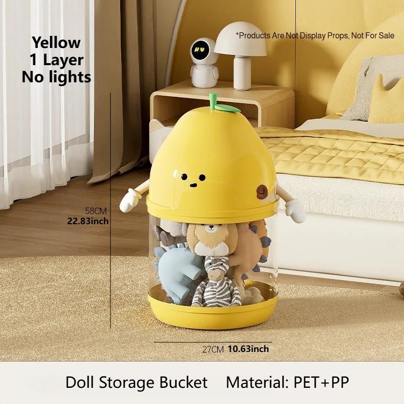 Doll Storage Box Display Box Storage Bucket Display Rack Toy Storage Box Doll Display Box Collect Organizer Cube Storage Box