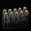 10pcs Mini Glass for Wish Bottle Vial with Cork Stopper Storage Pendant 0.5/1/2/
