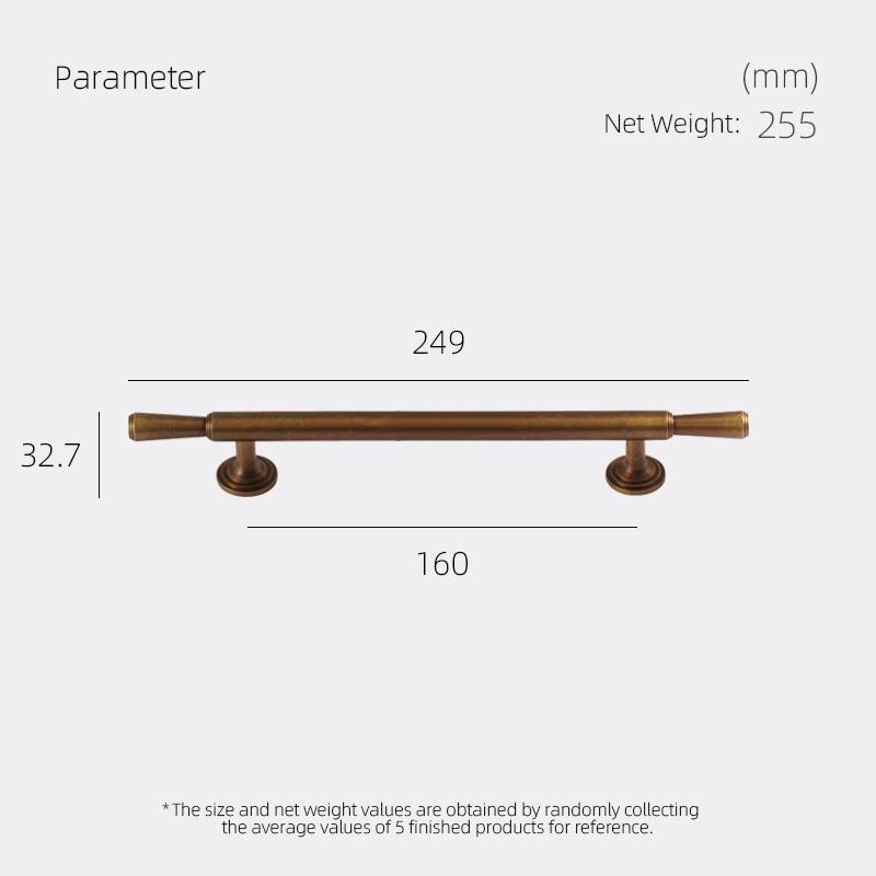 DOOROOM Mässing Möbelhandtag Hem Handskakning Byrå Skåp Högkvalitativ Skåpdörrhandtag Inredningshandtag