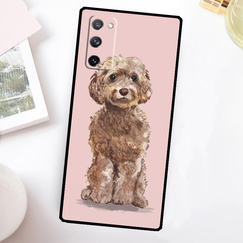 Brown Cockapoo Phone Case For Samsung Galaxy S26 S25 S24 S23 Ultra S20 FE S10 S21 S22 Plus S25 FE Cover