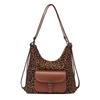 Autumn and winter large-capacity underarm bag women's 2025 new leopard print tote bag multi-functional one-shoulder dual-purpose bag