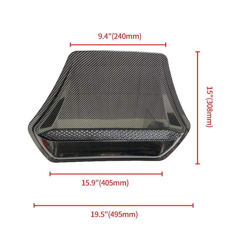 Ny TYPE R-stil bilhuv Dekorativt skydd för Honda Civic BMW F30 G30 E92 Land Rover Defender Ford Ranger wErangle