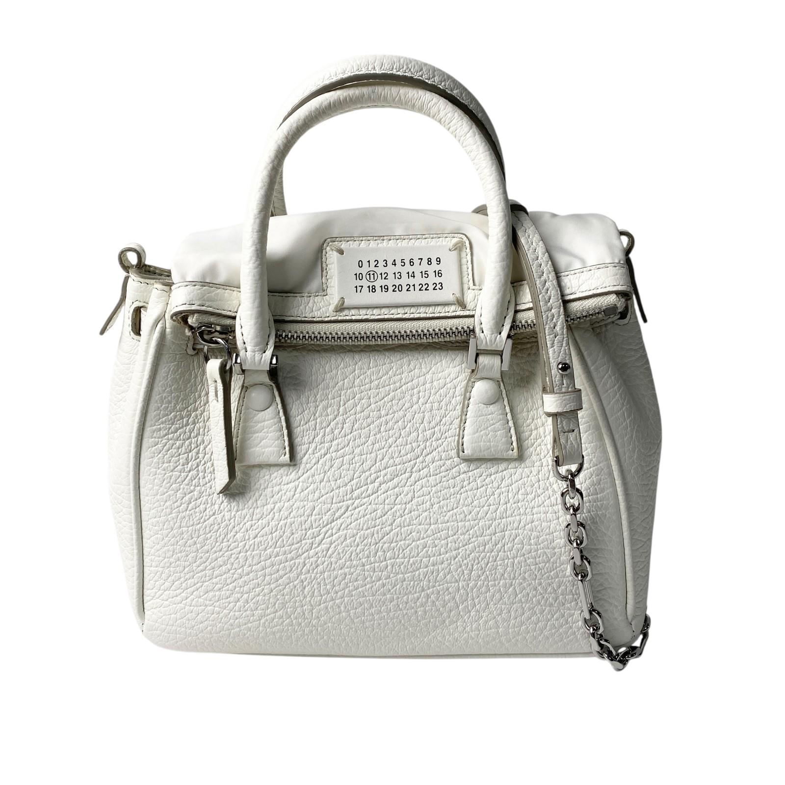 

Used Maison MargielaShoulder Bag white leather Women