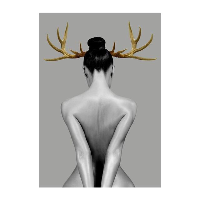 

Сексуальная обнаженная женщина, холст, художественные постеры и принты, современное абстрактное скандинавское искусство, холст для девочек, картины на стене, художественные фотографии, Cuadros 60*100cm