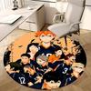 Haikyuu!! Team Kuroo Chair Mat Round Rug-Office Carpet, Non-slip, Suitable for Living Rooms, Bedrooms Decor.1205020a