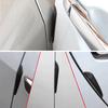 4Pcs New Crash Sticker Scratch Protector Trim Molding Car Door Edge Guard Carbon Fiber Protection Strip