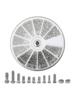 Screws 600Pcs 64 Grams 8 X 25px / 3.15 X 0.39\" Bolts Kits