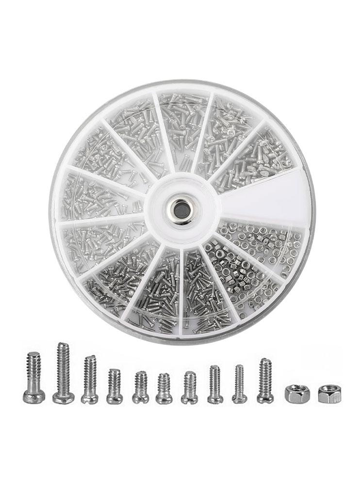 Screws 600Pcs 64 Grams 8 X 25px / 3.15 X 0.39\" Bolts Kits