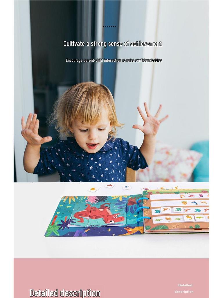 Children's Handmade Animal Cognition Quiet Book: Early Education & Sticker Learning Toy