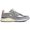 New Balance 990v4 Made In USA Grey Day 2023 Unisex Sneakers Marblehead Vintage-Indigo U990TA4