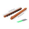Billiard Cue Rack with 8 Slots Solid Wood Wall Mount Pool Compact for Game Room Walnut