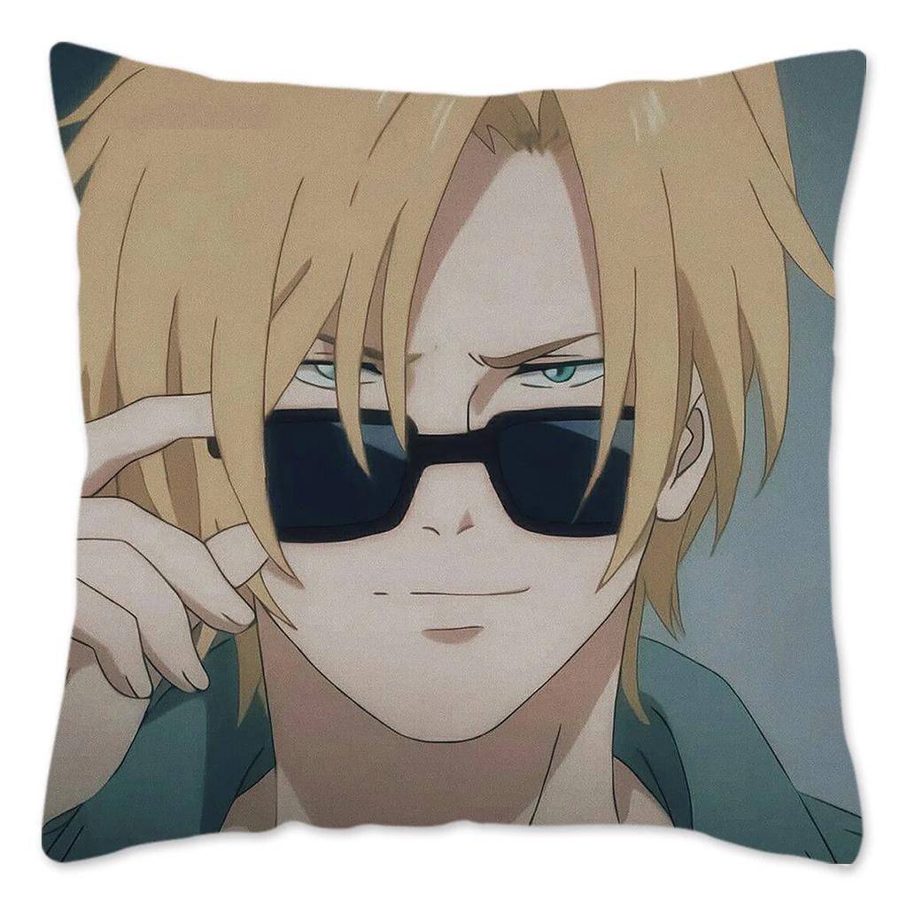 BANANA FISH Anime Cushion Cover for Sofa Throw Pillow Cover Home Decoration Polyester Pillow Case Japan Manga Housse De Coussin