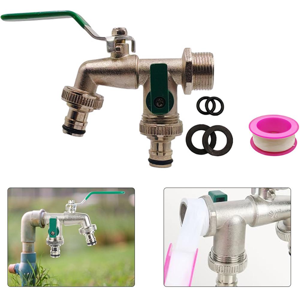 Frost-Resistant Double Outlet Faucet Zinc Alloy Faucet