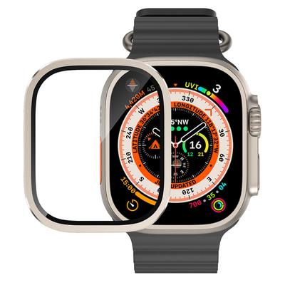 Metal Bumper+Tempered Glass For Apple Watch Ultra 3 49mm Screen Protector Anti-Scratch HD Full Film iWatch Series Ultra 2 1 49mm