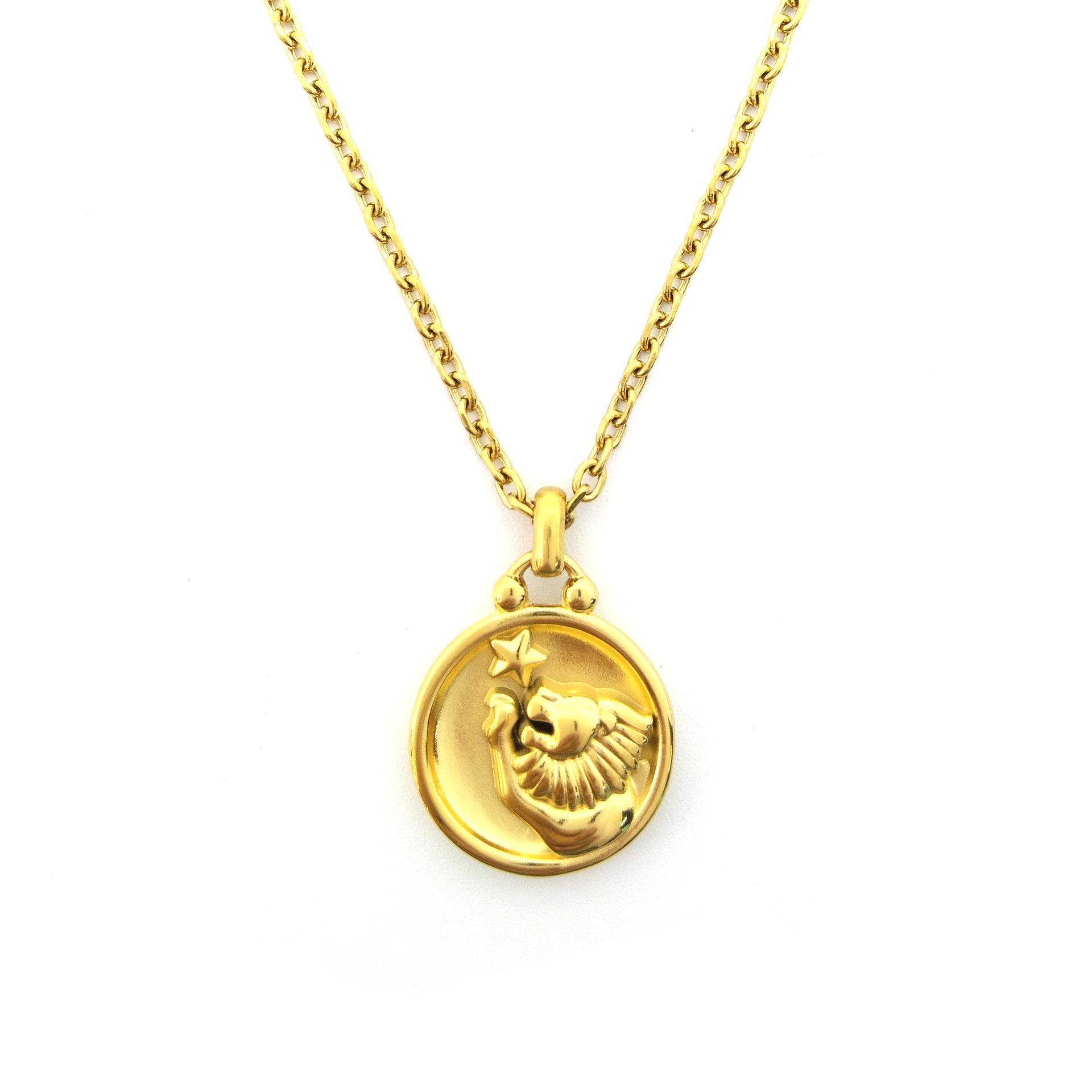 

Подвеска-ожерелье «12 созвездий»: Европейский и американский стиль, многослойный дизайн высокого класса, цепочка на ключицу из 18-каратного золота