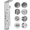 Shower Panel System, 6 Shower Modes, LED & Display Shower Panel Tower, Rainfall, Waterfall, 4 Body Massage Jets, Tub Spout
