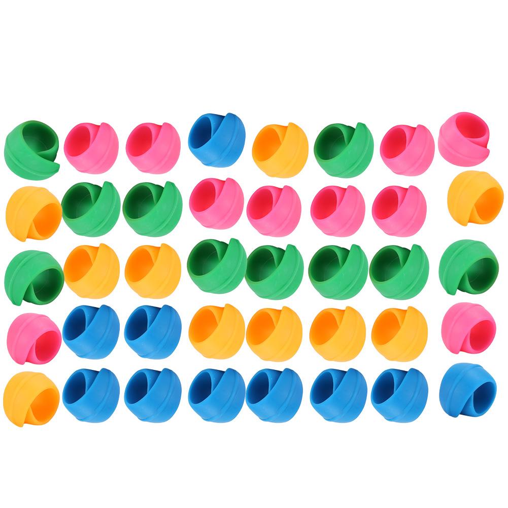 40 szt. Szpula Huggers Clip Silikonowe kolorowe klipsy do szpulek do akcesoriów do nici do szycia