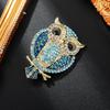 Metal Animal  Owl Brooch For Women Clothing Coat Jewelry Accessries Gifts