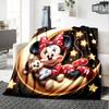 1pc M-Mouse Blanket, Gift, for Men and Women, Soft Blanket, Good for Sofa Bed Couch Travel, Lightweight Flannel Blanket