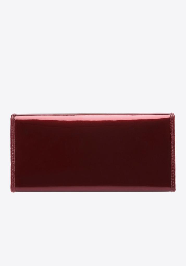 Wittchen Women's Horizontal Patent Leather Wallet In Burgundy Burgundy Patent Leather