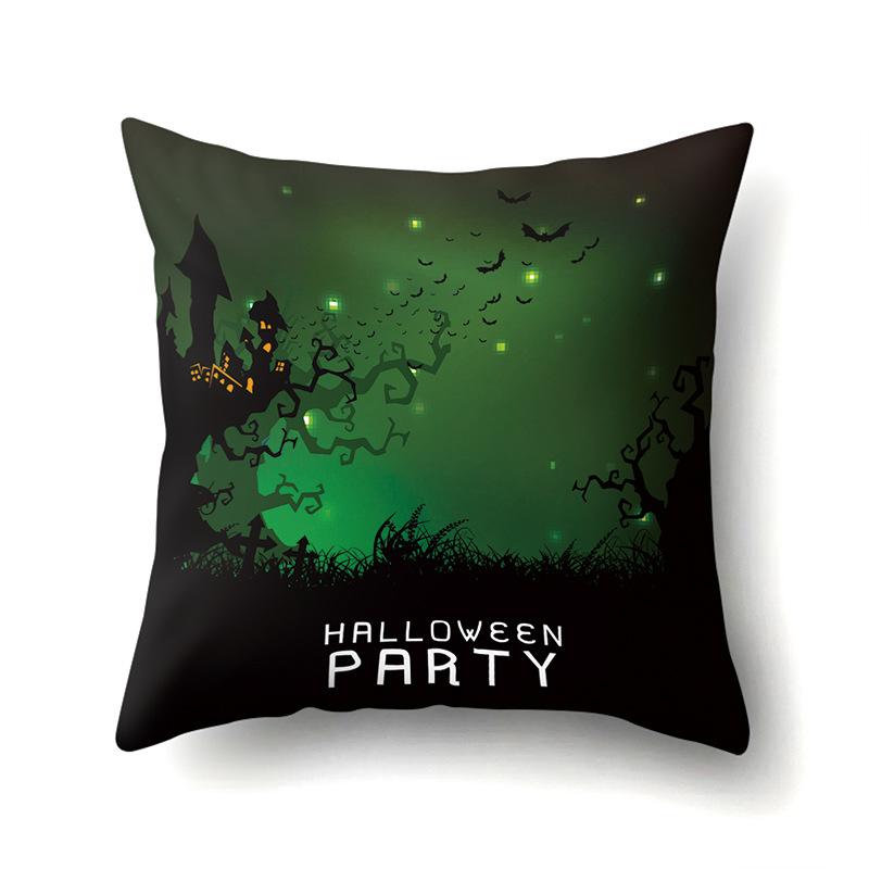 Halloween Polyester Pillowcase Car Pumpkin Sofa Cushion Cover Office Home Living Room Pillowcase