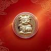 Chinese Zodiac Sheep Gold Color Lamb Commemorative Coin Decoration Metal Crafts Souvenir Medal New Year Collection Gift