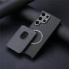 Carbon Fiber Style PU Leather for Magsafe Case for Samsung Galaxy S24 S25 Ultra S22 Plus S21 S23 FE A54 A55 A56 Back Cover LM2