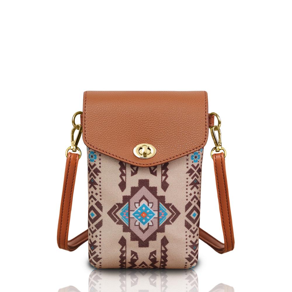 European and American Retro Mobile Phone Bag, Bohemian-style Small Square Bag, Personalized and Versatile, Women's Single-shoulder Crossbody Bag