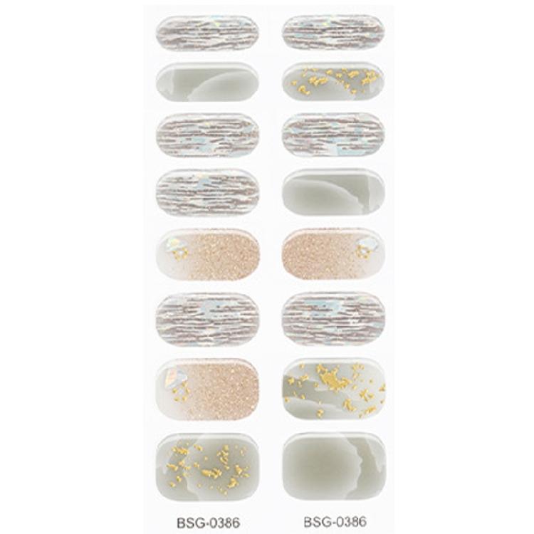 Self Adhesive Gel Nail Strips Nail Polish Stickers Nail Art Decals for Women