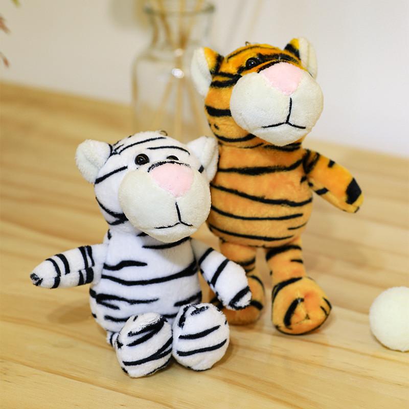 Tiger Year Plush Keychain With Soft Cotton Filling For Lucky Charm And Bag Decor