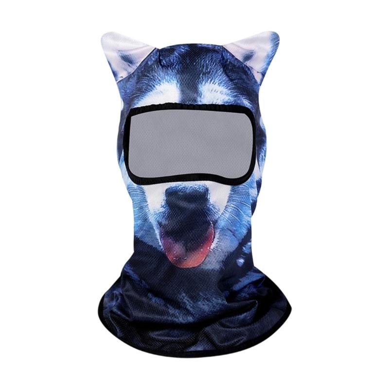 Stand Ear Animal Balaclava Face Mask Quickly Dry Light Weight Breathable Funny Cycling Mask for Cycling Running Camping
