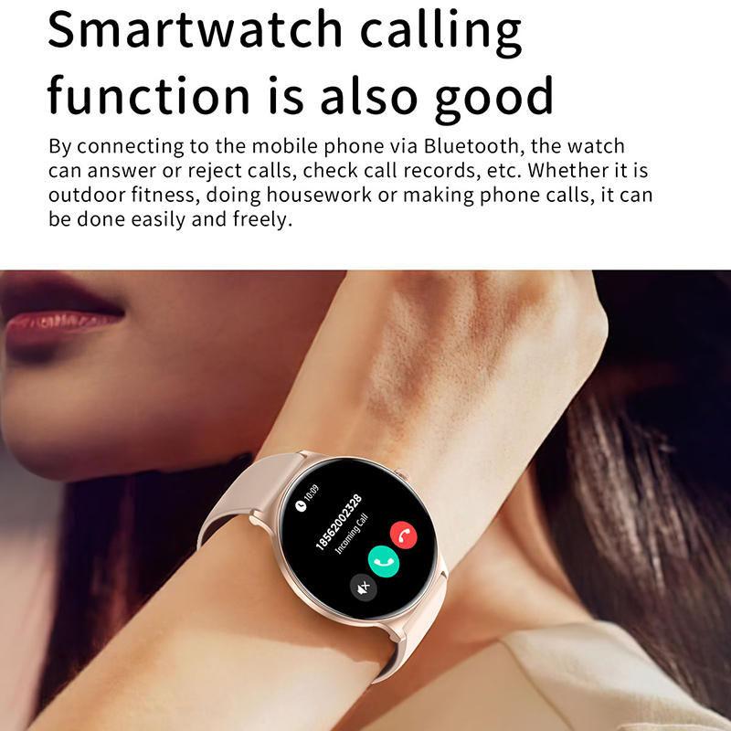 New Ultra-Thin Fashion Women Smart Watch 1.43 inch  Sports Health Bracelet Bluetooth Call Waterproof Smartwatch Android