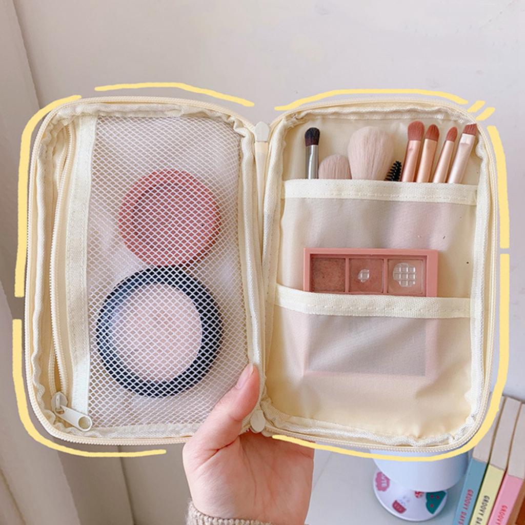 Pen Pouch Large Capacity Cute Style Cloth Material Portable Pencil Holder Pouch for Kids Student