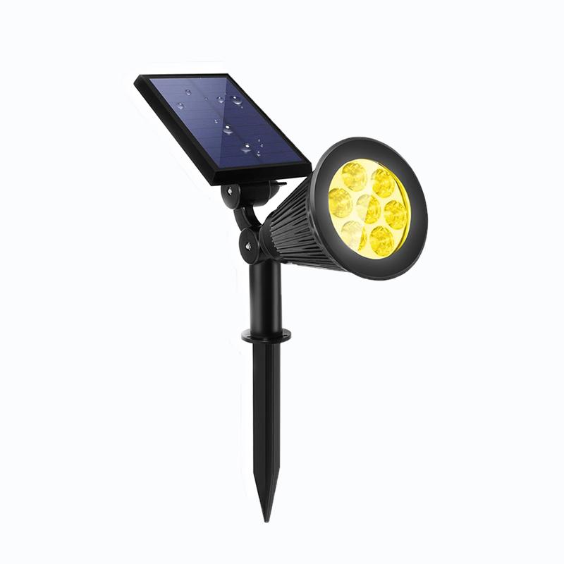

Солнечный светильник, уличный водонепроницаемый солнечный садовый светильник, ландшафтное освещение, прожектор, настенный светильник, автоматическое включение/выключение (теплый/белый) 4 LEDS