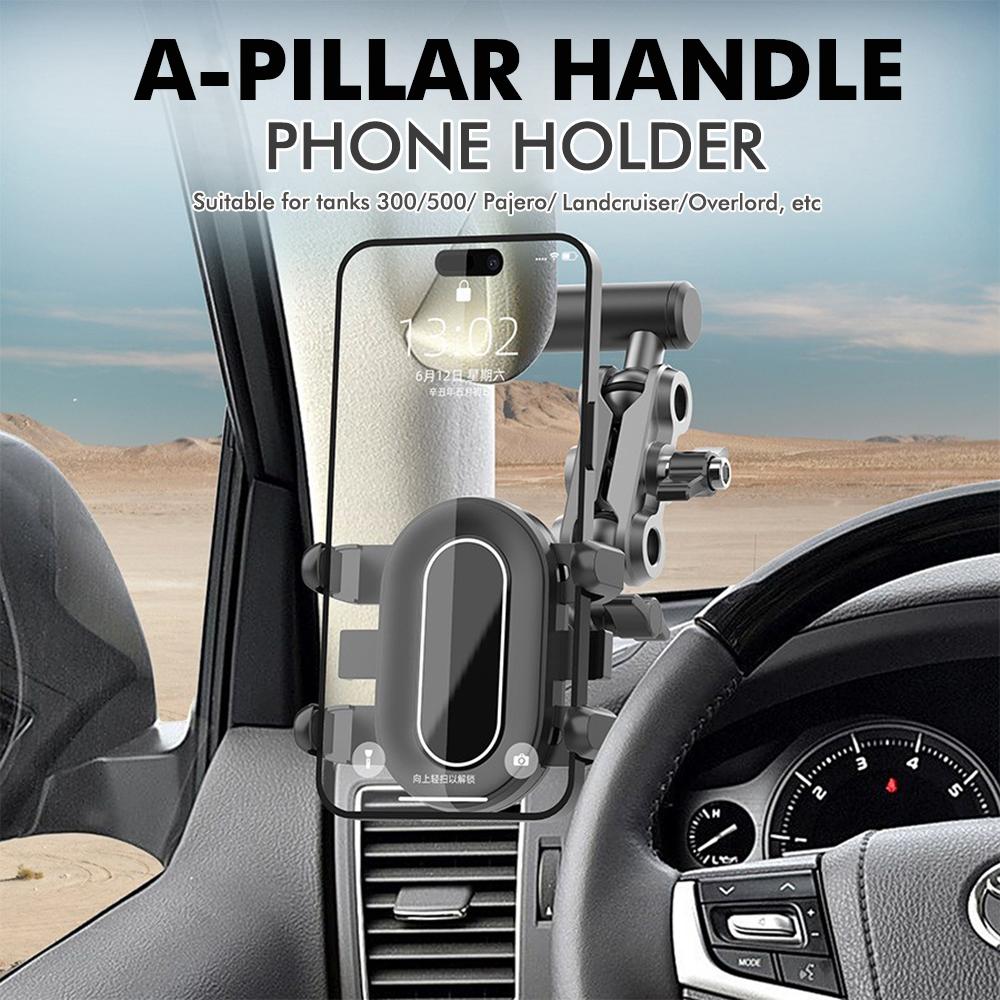 Xiaomi Car A-Pillar Handle Phone Holder 360 Degree Rotatable Fixed Mobile Bracket Suitable for Tanks 300/500/Pajero/Overlord ETC