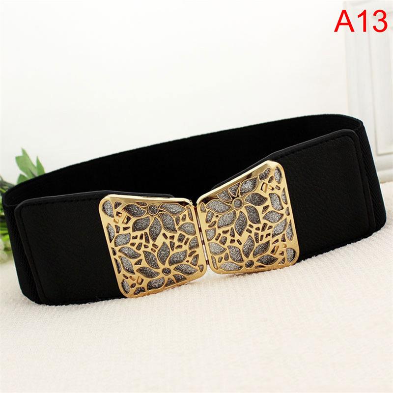 Women Wide Waist Stretch Cinch Girls Waistband Waist Seal Wide Belts