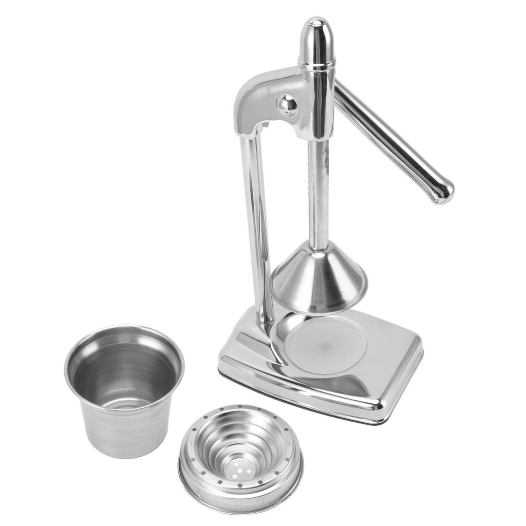 Manual Orange Squeezer 304 Stainless Steel Food Grade Minimalist Compact Ergonomic Rubber Handle