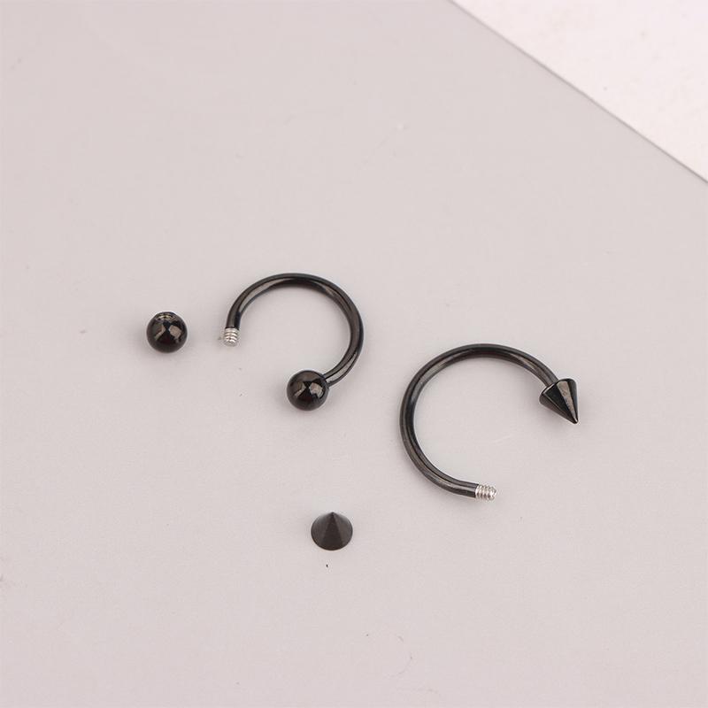 8Pcs/32Pcs Stainless Steel Piercing Hoop Accessories Nose Rings Labret Jewelry Tragus Labret Cartilage Earrings For Women Men
