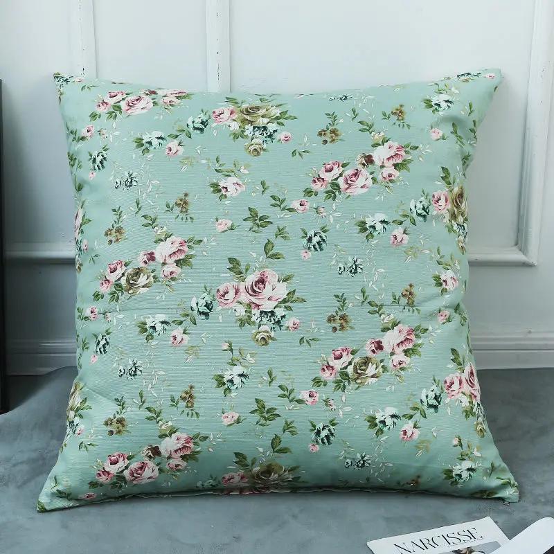 Floral Series Printing Pattern Decoration Home Pillowcase Square Office Cushion Cover
