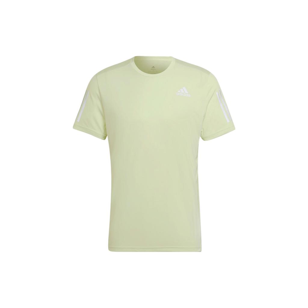 adidas T Shirts Men's Green Crew Neck Moderate Straight Fit HB7441