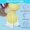 Card Display Stand, 20 Pack Small Easel Stand, Acrylic Picture Holder Stands, for Challenge Coin Graded Card Sports Card Trading